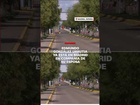 Edmundo González Urrutia ya está en Madrid en compañía de su esposa