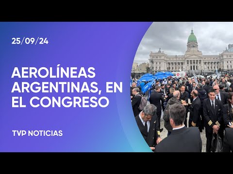 El Congreso discute privatizar Aerolineas en medio de una jornada de protesta de los gremios El Congreso discute privatizar Aerolineas en medio de una jornada de protesta de los gremios