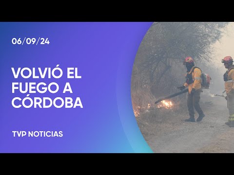 El fuego se reavivó en las sierras de Córdoba El fuego se reavivó en las sierras de Córdoba