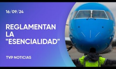 El Gobierno reglamentó la esencialidad del transporte aerocomercial