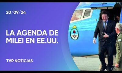 El presidente Milei viaja a Estados Unidos para la Asamblea General de la ONU