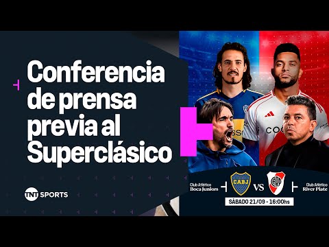 EN VIVO: conferencia de prensa de previa del SuperclÃ¡sico Boca vs. River