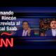 Fernando del Rincón pregunta al fiscal Saab sobre DD.HH. en Venezuela. Él responde hablando de Gaza