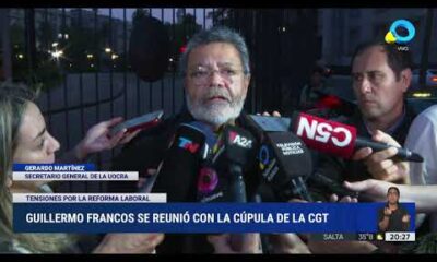 Francos se reunió con la cúpula de la CGT