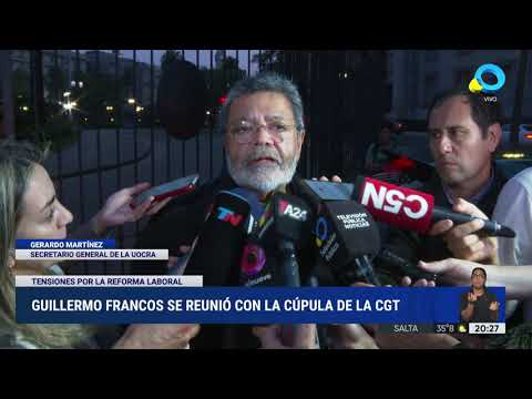 Francos se reunió con la cúpula de la CGT