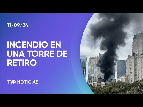 Incendio en Retiro: se prendieron fuego los equipos de aire acondicionado de una torre Incendio en Retiro: se prendieron fuego los equipos de aire acondicionado de una torre