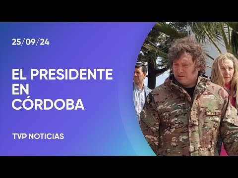 Javier Milei sobrevoló los incendios en Córdoba Javier Milei sobrevoló los incendios en Córdoba