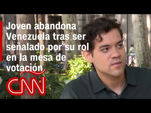 Joven venezolano tuvo que abandonar el país tras ser señalado por su rol en la mesa de votación Joven venezolano tuvo que abandonar el país tras ser señalado por su rol en la mesa de votación