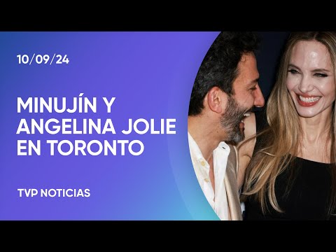 Juan Minujín, junto a Angelina Jolie y Salma Hayek Juan Minujín, junto a Angelina Jolie y Salma Hayek