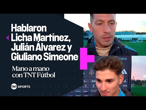La palabra de LICHA MARTÃNEZ, JULIÃN ÃLVAREZ y GIULIANO SIMEONE en la previa de #Argentina vs #Chile La palabra de LICHA MARTÃNEZ, JULIÃN ÃLVAREZ y GIULIANO SIMEONE en la previa de #Argentina vs #Chile