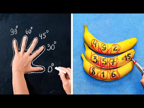 ¡LAS MATEMÁTICAS SE PUSIERON DIVERTIDAS 📚 TRUCOS GENIALES PARA LA ESCUELA Y MANUALIDADES!