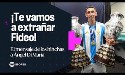 Los HINCHAS y un MENSAJE ESPECIAL para Ãngel DI MARÃA ð«¶ð¦ð·