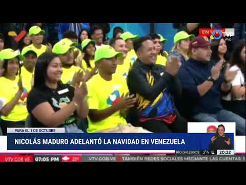 Maduro adelantó la Navidad Maduro adelantó la Navidad