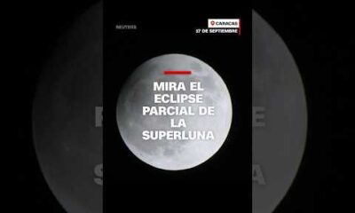 Mira cómo se vio el eclipse parcial con la superluna desde Venezuela