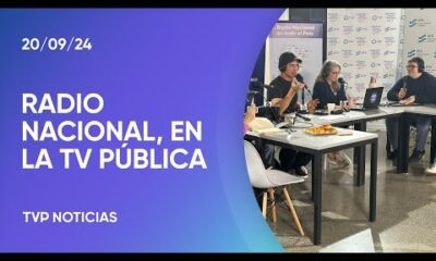 Radio Nacional transmitió desde la TV Pública