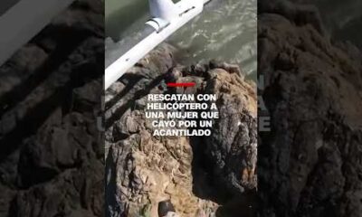 Rescatam con helicóptero a una mujer que cayó por un acantilado