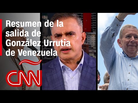 Resumen en video de la salida de Edmundo González Urrutia de Venezuela Resumen en video de la salida de Edmundo González Urrutia de Venezuela