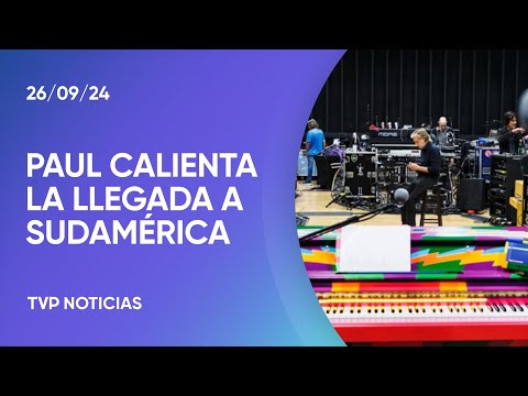 Se conocieron fotos del último ensayo de Paul McCartney antes de su llegada a la Argentina Se conocieron fotos del último ensayo de Paul McCartney antes de su llegada a la Argentina