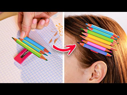 ¡TRANSFORMA TUS ÚTILES ESCOLARES CON ESTE FÁCIL DIY COLORIDO! 🌈 ¡TRANSFORMA TUS ÚTILES ESCOLARES CON ESTE FÁCIL DIY COLORIDO! 🌈