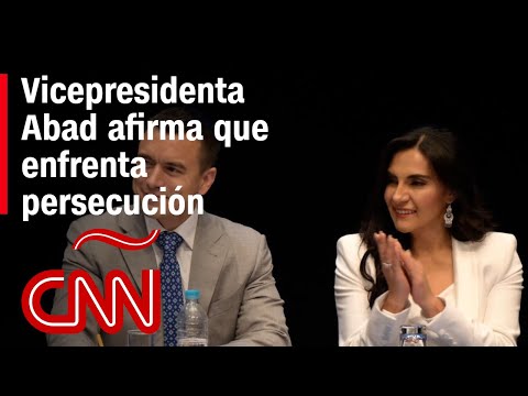 Vicepresidenta Abad asegura que no entiende la ruptura con el presidente Noboa Vicepresidenta Abad asegura que no entiende la ruptura con el presidente Noboa