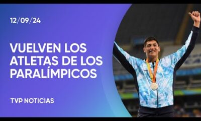 Volvieron los deportistas que fueron a los Paralímpicos