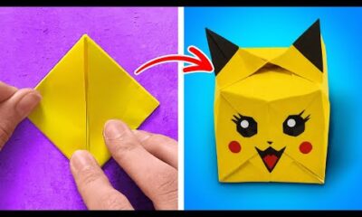 ARTESANÍAS FÁCILES DE ORIGAMI ✨ IDEAS DE MANUALIDADES CON PAPEL Y CARTÓN