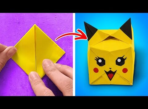 ARTESANÍAS FÁCILES DE ORIGAMI ✨ IDEAS DE MANUALIDADES CON PAPEL Y CARTÓN