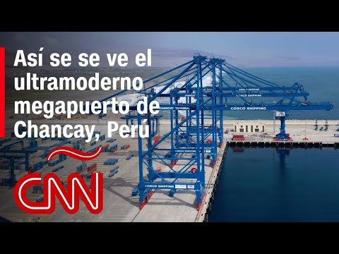 Así se se ve el ultramoderno megapuerto de Chancay, Perú Así se se ve el ultramoderno megapuerto de Chancay, Perú