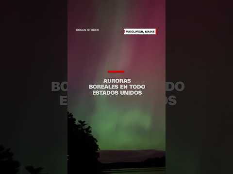 Así se vieron las auroras boreales en todo Estados Unidos Así se vieron las auroras boreales en todo Estados Unidos