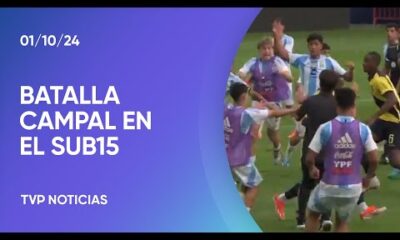 Batalla campal entre las selecciones Sub 15 de Argentina y Ecuador