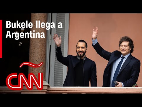 Bukele llega a Argentina y se reúne con Milei para hablar sobre seguridad y economía