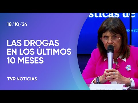 Bullrich presentó estadísticas de incautación de drogas Bullrich presentó estadísticas de incautación de drogas