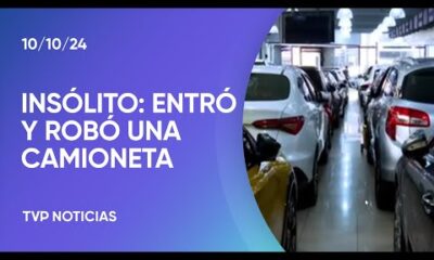 CABA: rompió la vidriera y se llevó una camioneta en Barracas