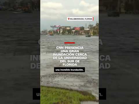 CNN presencia una gran inundación en el condado de Hillsborough, #Florida CNN presencia una gran inundación en el condado de Hillsborough, #Florida