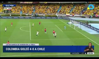 Colombia goleó 4-0 a Chile