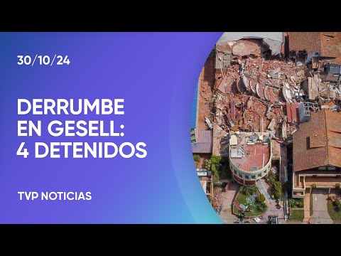 Derrumbe en Villa Gesell: indagan a los cuatro detenidos y continúa el rescate Derrumbe en Villa Gesell: indagan a los cuatro detenidos y continúa el rescate