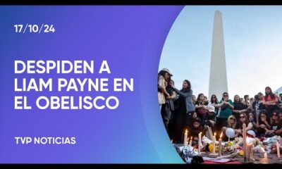 Dolor en la despedida a Liam Payne en el Obelisco porteño