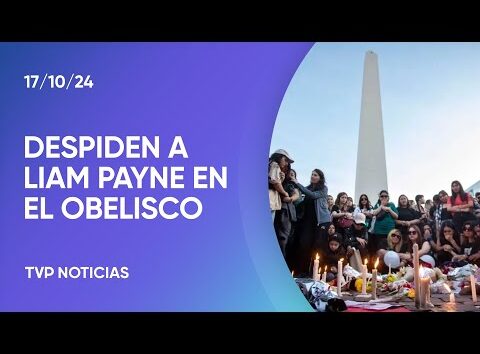 Dolor en la despedida a Liam Payne en el Obelisco porteño