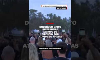 Doloroso grito interrumpe el minuto de silencio por el ataque del 7 de octubre en Israel