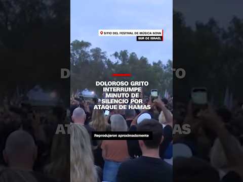 Doloroso grito interrumpe el minuto de silencio por el ataque del 7 de octubre en Israel Doloroso grito interrumpe el minuto de silencio por el ataque del 7 de octubre en Israel