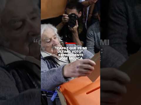 El expresidente José “Pepe” Mujica votó en las elecciones presidenciales de Uruguay