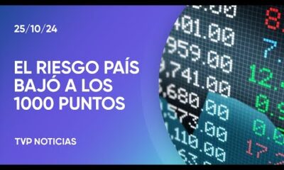 El Riesgo País bajó de los 1000 puntos