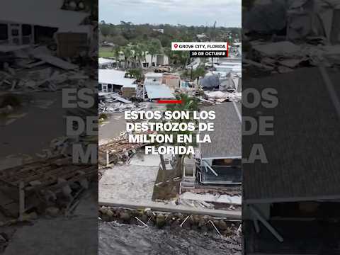 Estos son los destrozos del huracán #Milton en Florida Estos son los destrozos del huracán #Milton en Florida