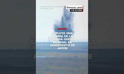 Explota una bomba de la Segunda Guerra Mundial en aeropuerto de Japón