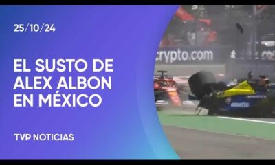 F1: Mientras Colapinto se prepara para el GP de México, se accidentó su compañero de Williams