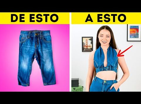 FORMAS MODERNAS DE REUTILIZAR JEANS VIEJOS 👖 CONSEJOS Y TRUCOS DE MODA