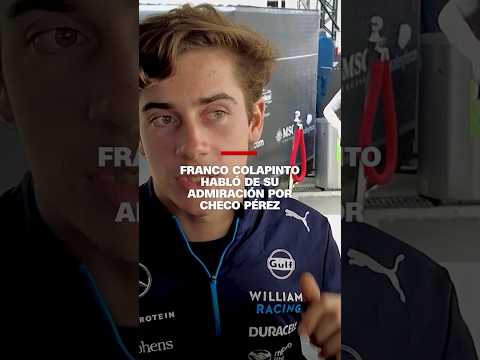 Franco Colapinto habló de su admiración por Checo Pérez Franco Colapinto habló de su admiración por Checo Pérez