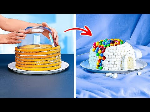 ¡IDEAS DIVERTIDAS PARA DECORAR PASTELES 🍰 RECETAS DE POSTRES FÁCILES!