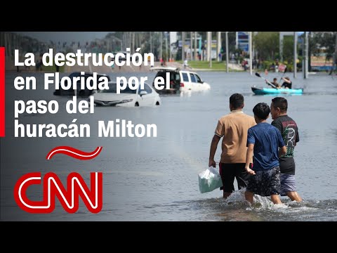 Imágenes muestran la destrucción del huracán Milton en su paso por Florida Imágenes muestran la destrucción del huracán Milton en su paso por Florida