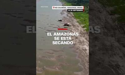 Imágenes satelitales muestran partes del #Amazonas secándose